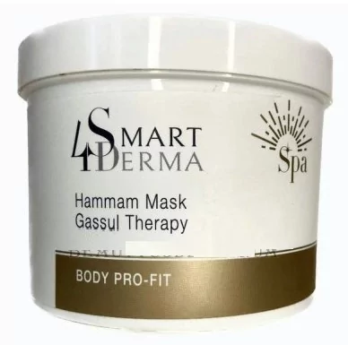 Маска-хамам з глиною гассул Smart4Derma Body Pro-Fit Hammam Mask 500 мл 612 фото