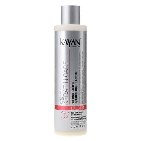 Бальзам для пошкодженого та тьмяного волосся Kayan Keratin Care, 250 мл 668521 фото